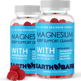 Earth Bare Magnesium Glycinate Gummies front view with packaging