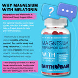 Earth Bare Magnesium Glycinate Gummies showing the gummies inside the container