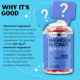 Earth Bare Magnesium Gummies back view showing nutritional information