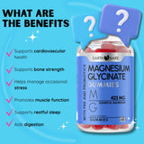 Earth Bare Magnesium Gummies in a lifestyle setting on a kitchen counter