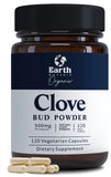Earth BOTANIC Organic Clove Capsules 500mg front view