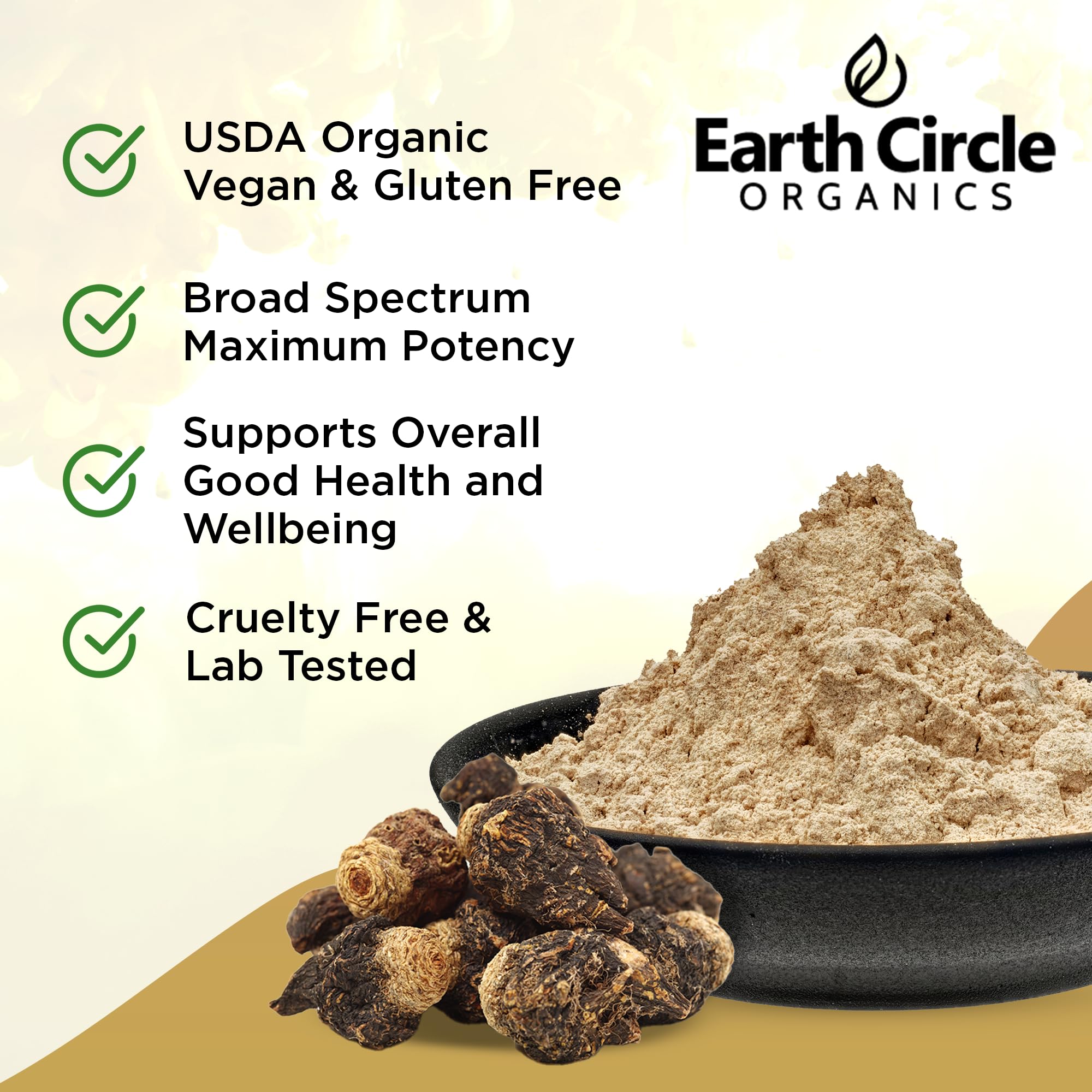 Earth Circle Organics Black Maca Powder 780g packaging