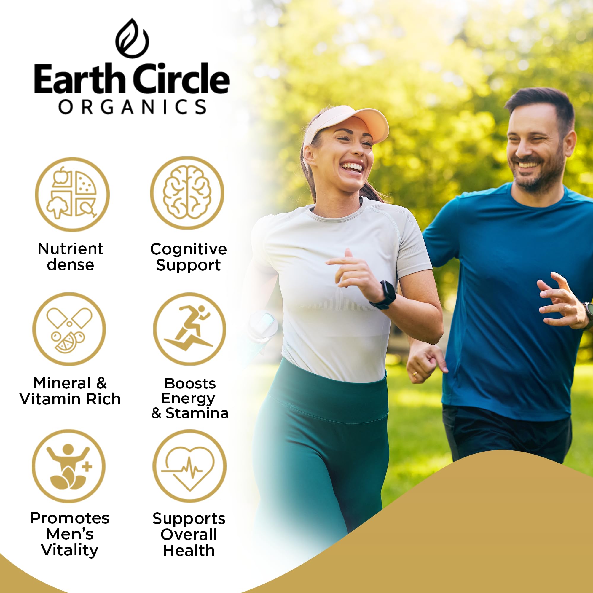 Earth Circle Organics Black Maca Powder in a smoothie