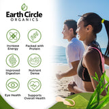 Earth Circle Organics Spirulina Powder 113g side view