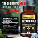 Earth Elixir Ecdysterone Supplement side view showing label