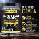 Earth Elixir Methylene Blue Gummies packaging side view