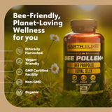 Earth Elixir Royal Jelly 3-in-1 Bee Pollen Supplement ingredients list