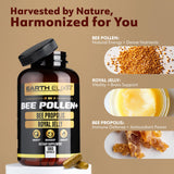 Earth Elixir Royal Jelly 3-in-1 Bee Pollen Supplement packaging