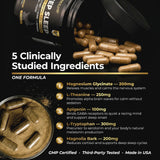 Earth Elixir Sleep Aid supplement side view showing label details