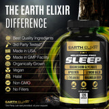 Earth Elixir Sleep Supplement 100g on a wooden table