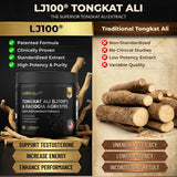 Earth Elixir Testosterone Support Supplement back view with ingredient list