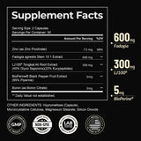 Earth Elixir Testosterone Support Supplement side view showing label