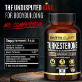 Earth Elixir Turkesterone Supplement 120 Capsules side view