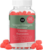 earth & elle Collagen Gummies front view with berry flavour