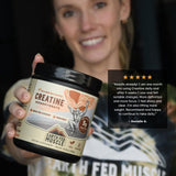 Earth Fed Muscle Creatine Monohydrate 322g side view