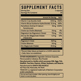 Earth Fed Muscle Forty Winkz ZMA 60 Capsules with a glass of water