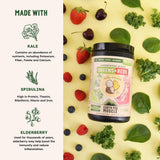 Earth Fed Muscle Greens + Reds Powder 340g scoop