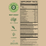 Earth Fed Muscle Greens + Reds Powder nutritional information