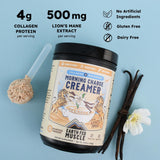 Earth Fed Muscle Morning Charge Vanilla Coffee Creamer in coffee