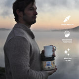 Earth Fed Muscle Morning Charge Vanilla Coffee Creamer mixed in tea