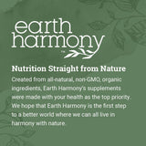 Earth Harmony Naturals B12 Liquid Drops bottle with fresh vegetables
