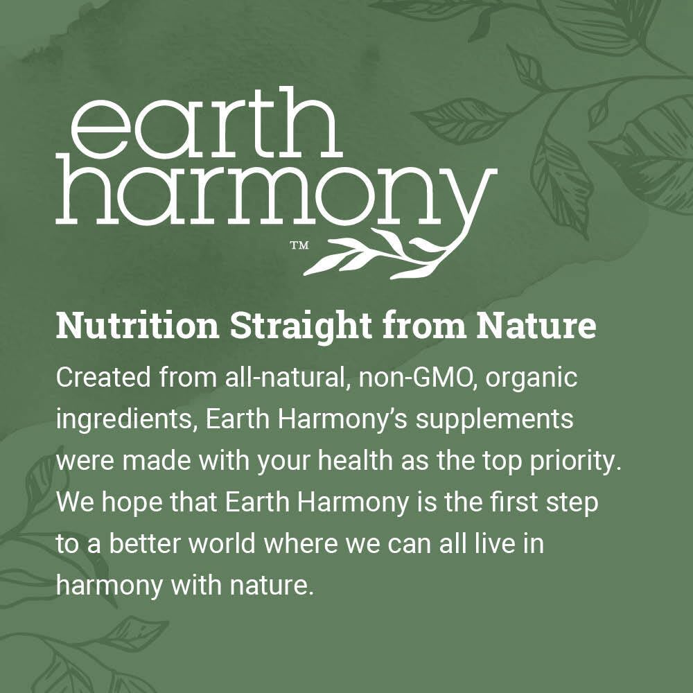 Earth Harmony Naturals Calcium D-Glucarate 120g supplement with fruits