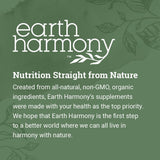 Earth Harmony Naturals Magnesium Glycinate 200mg capsules with a measuring spoon