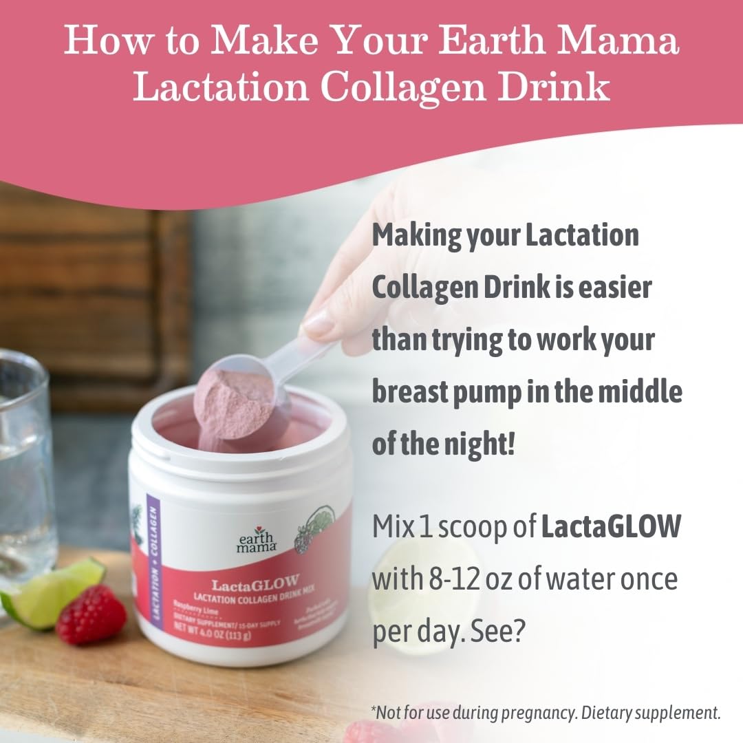 Earth Mama LactaGLOW Daily Drink Mix ingredients list