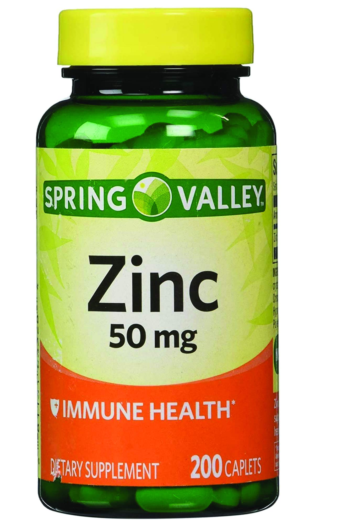 Earth&ME Zinc Supplement 50mg tablets in hand