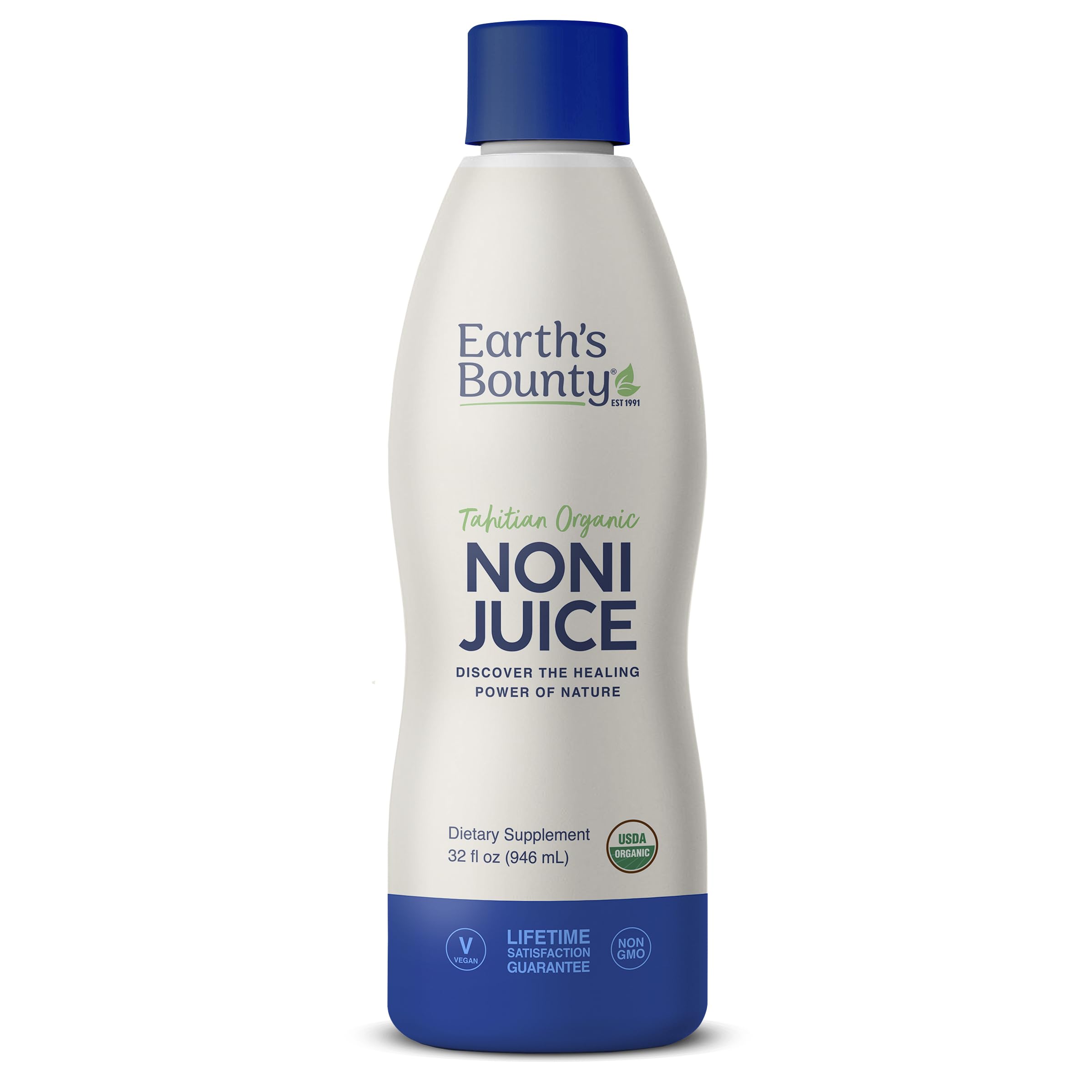 Earth's Bounty Noni Juice 100% Pure Organic 907g front view