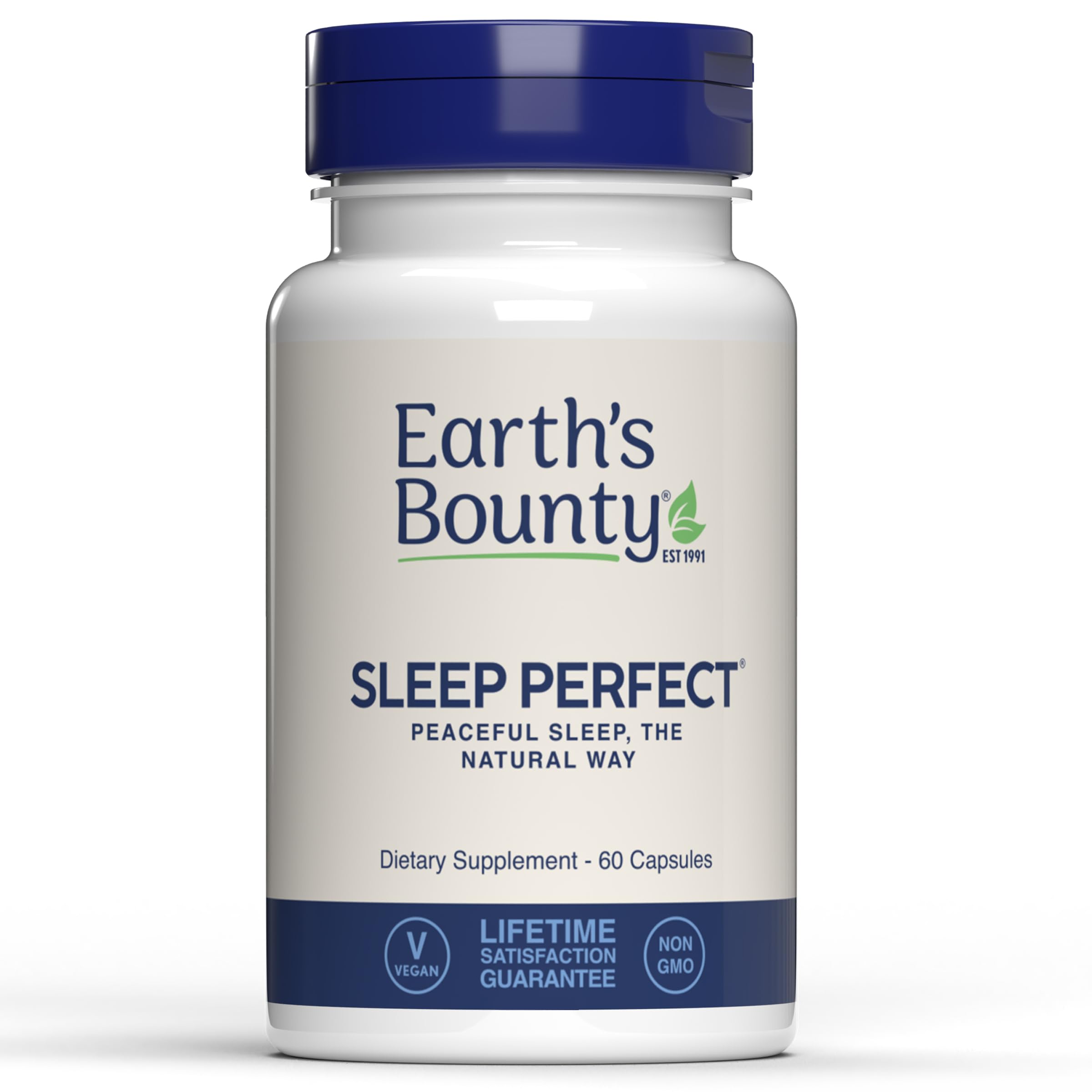 Earth's Bounty Sleep Perfect 60 Count capsule bottle front view