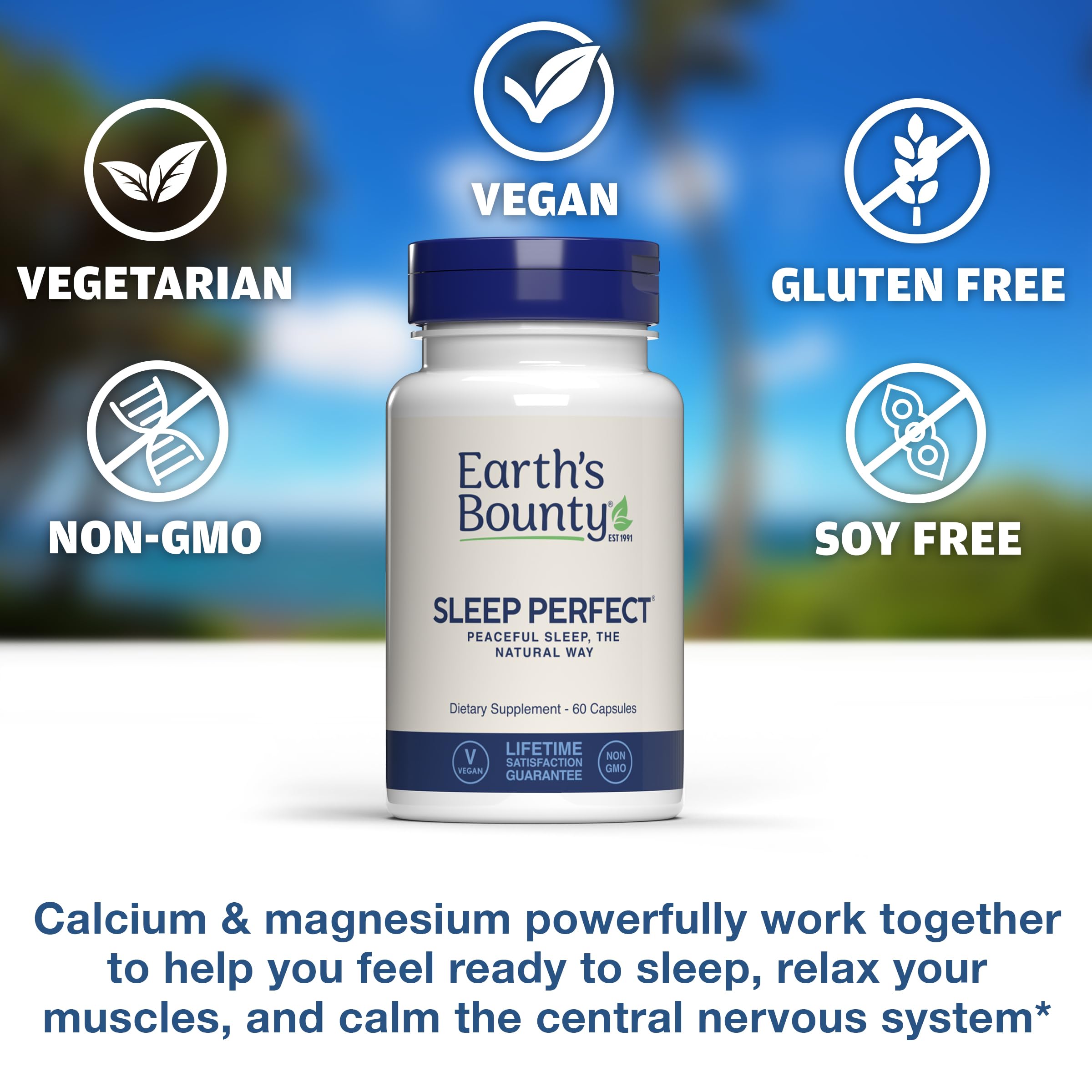 Earth's Bounty Sleep Perfect capsule bottle side view