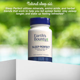Earth's Bounty Sleep Perfect capsules on a wooden surface