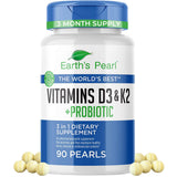 Earth's Pearl Probiotic Supplement front view with packaging