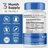 Earth's Pearl Probiotic Supplement side view with dosage information