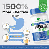 Earth's Pearl Probiotics & Prebiotics capsule bottle side view