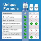 Earth's Pearl Probiotics & Prebiotics capsule on a spoon