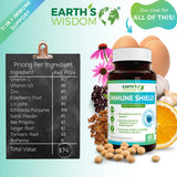 Earth's Wisdom Elderberry supplement ingredients list