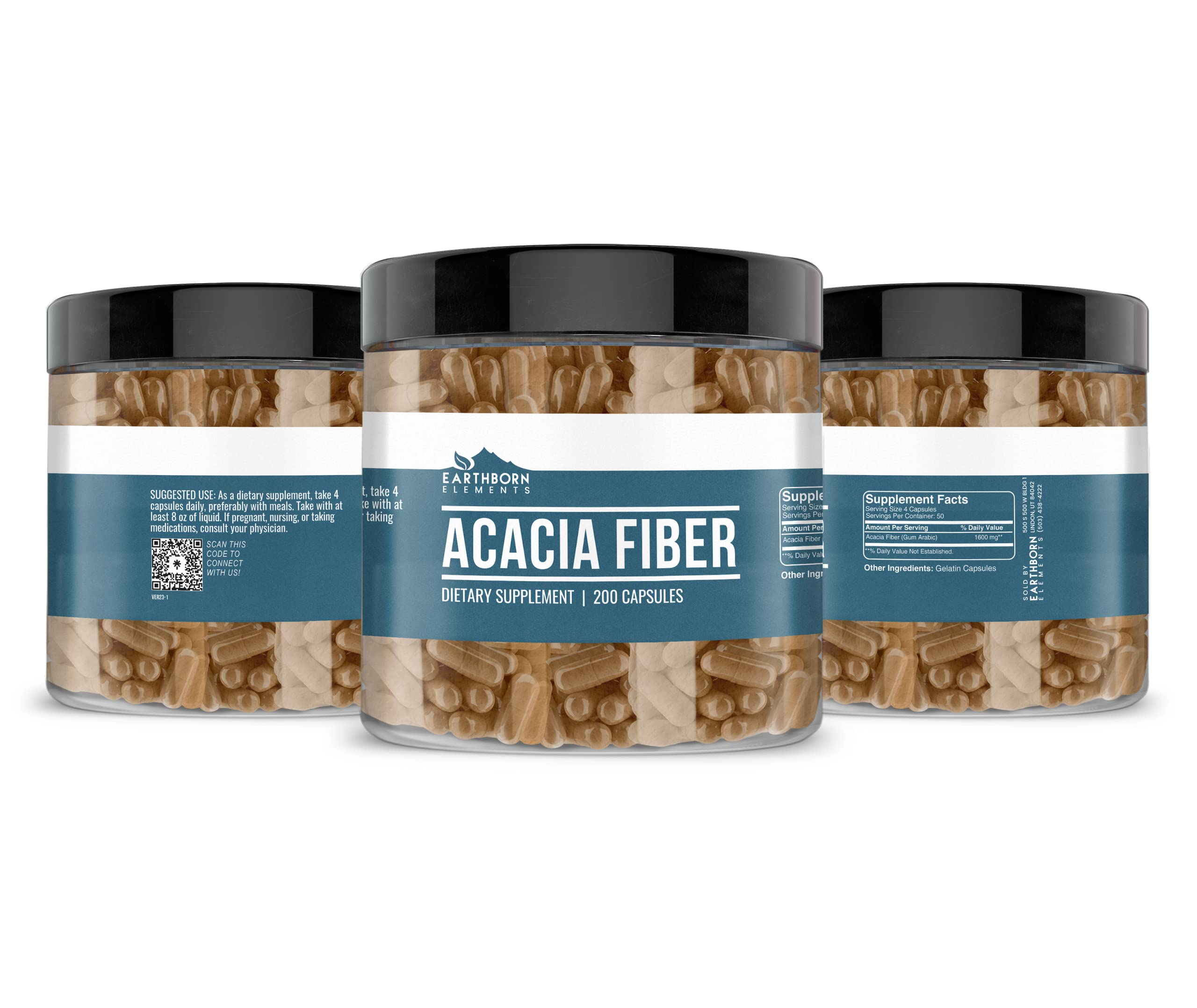 Earthborn Elements Acacia Fiber Capsules lifestyle scene on kitchen counter