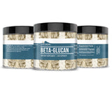 Earthborn Elements Beta Glucan Capsules on a wooden table