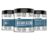 Earthborn Elements Bicarb Blend Capsules on a wooden table