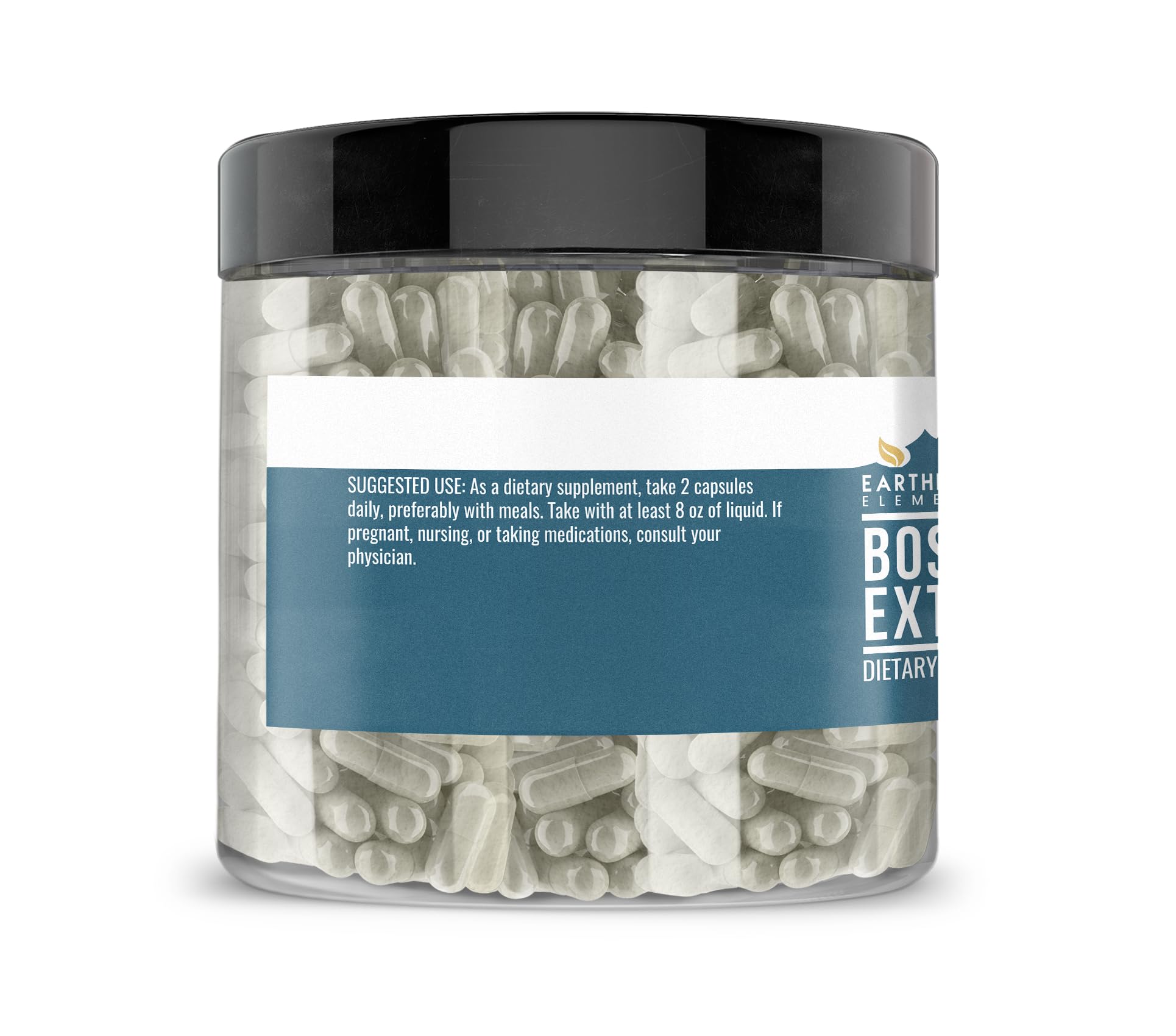 Earthborn Elements Boswellia Serrata Extract Capsules bottle with label