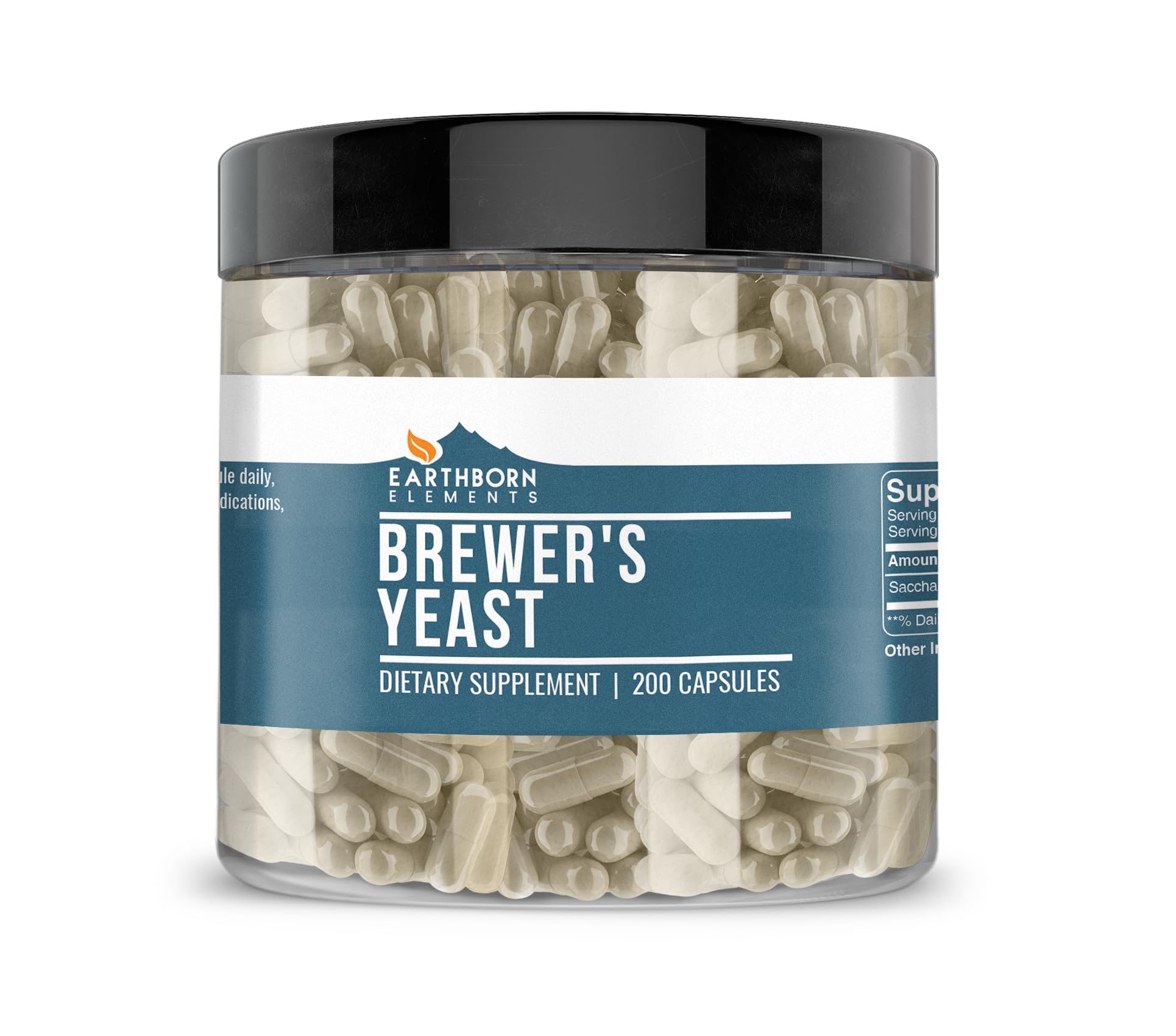 Earthborn Elements Brewer's Yeast Capsules 200 count front view