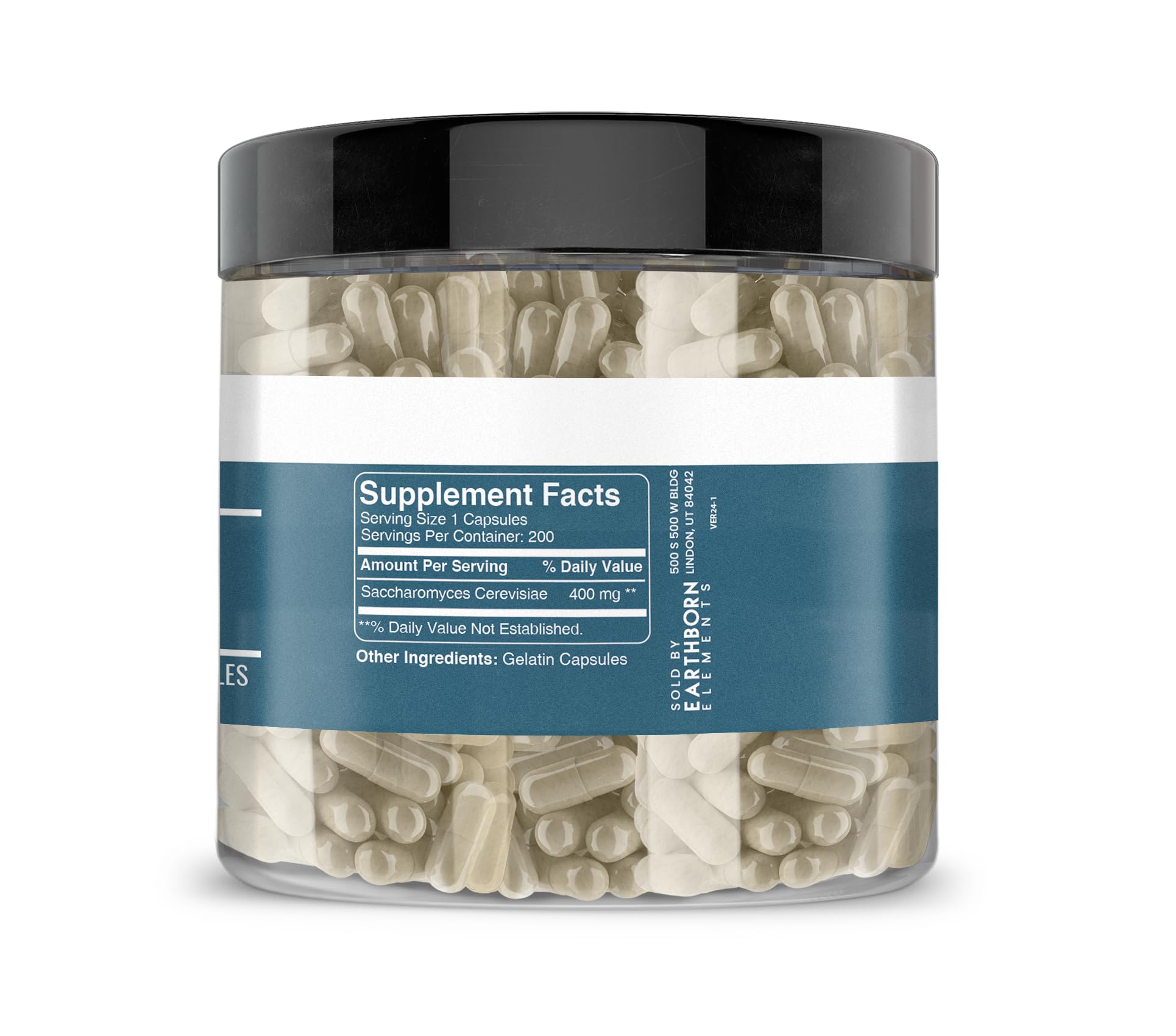 Earthborn Elements Brewer's Yeast Capsules showing the bottle and label