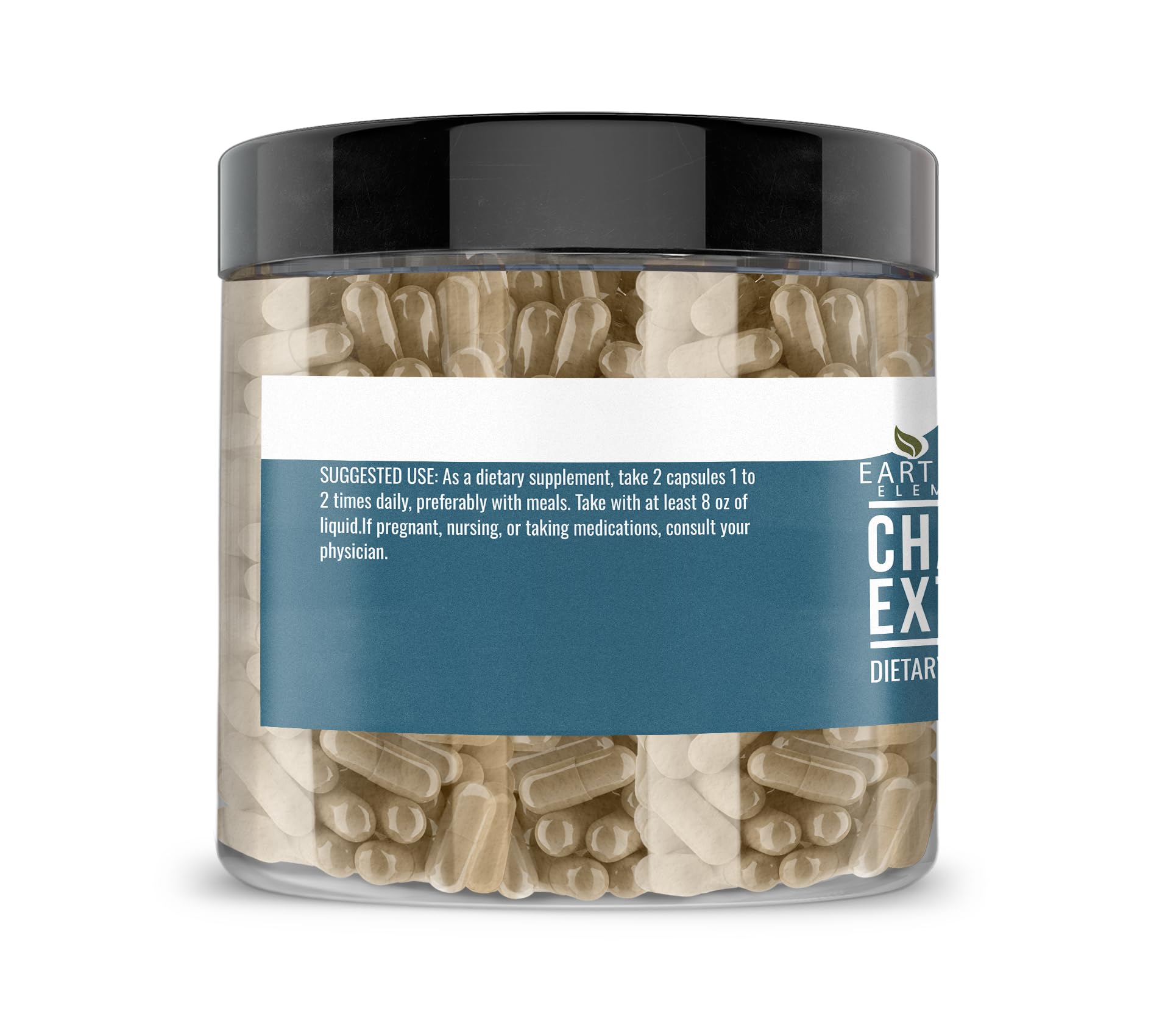 Earthborn Elements Chamomile Extract Capsules with label details