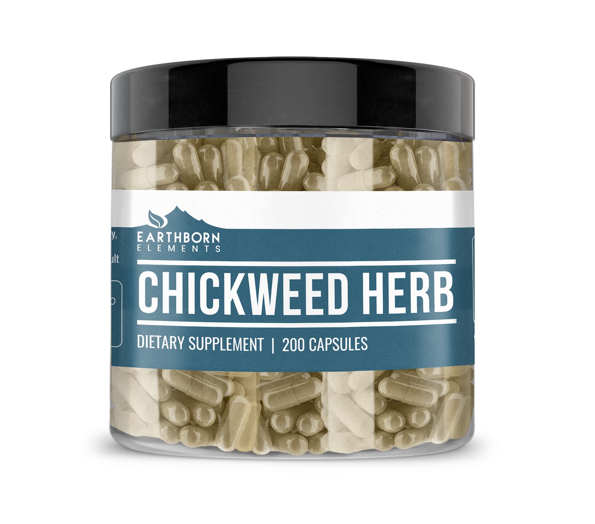 Earthborn Elements Chickweed Herb Capsules front view