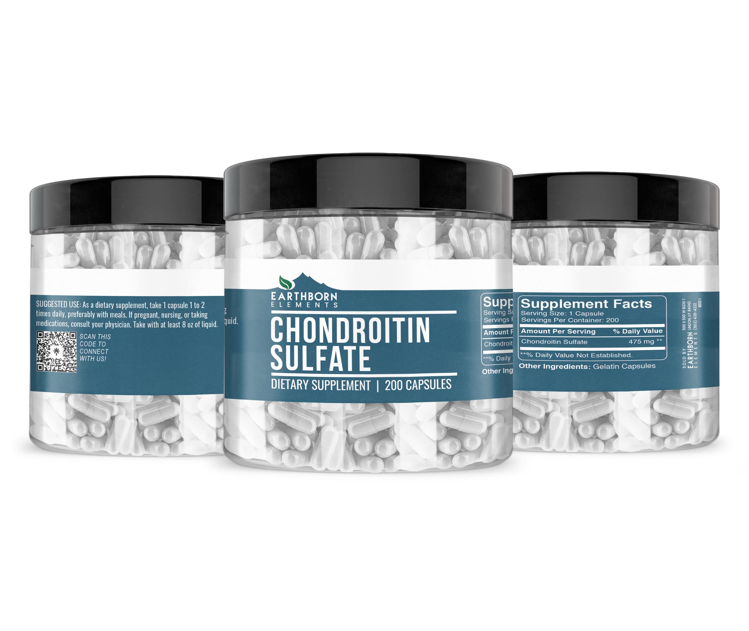 Earthborn Elements Chondroitin Sulfate capsules side view