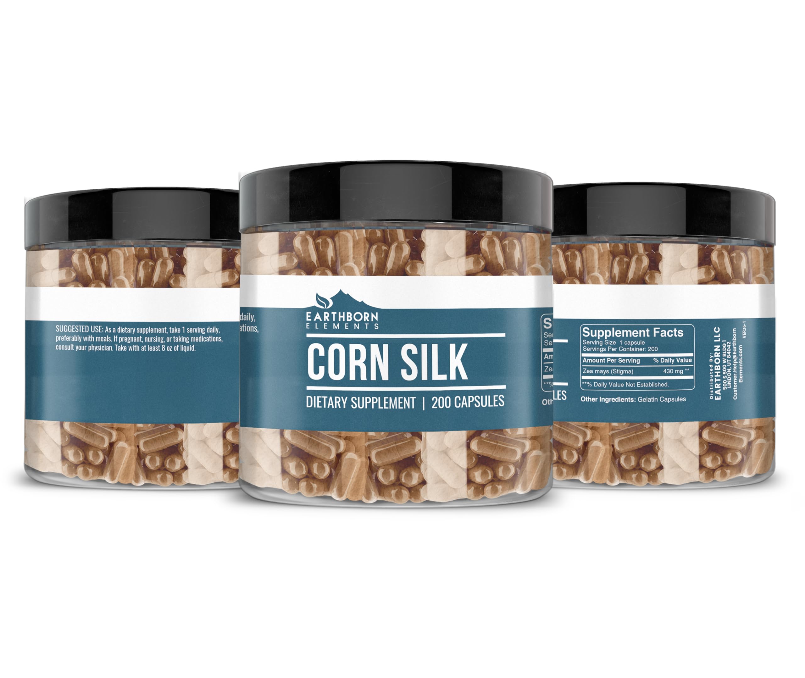 Earthborn Elements Corn Silk Extract Capsules packaging