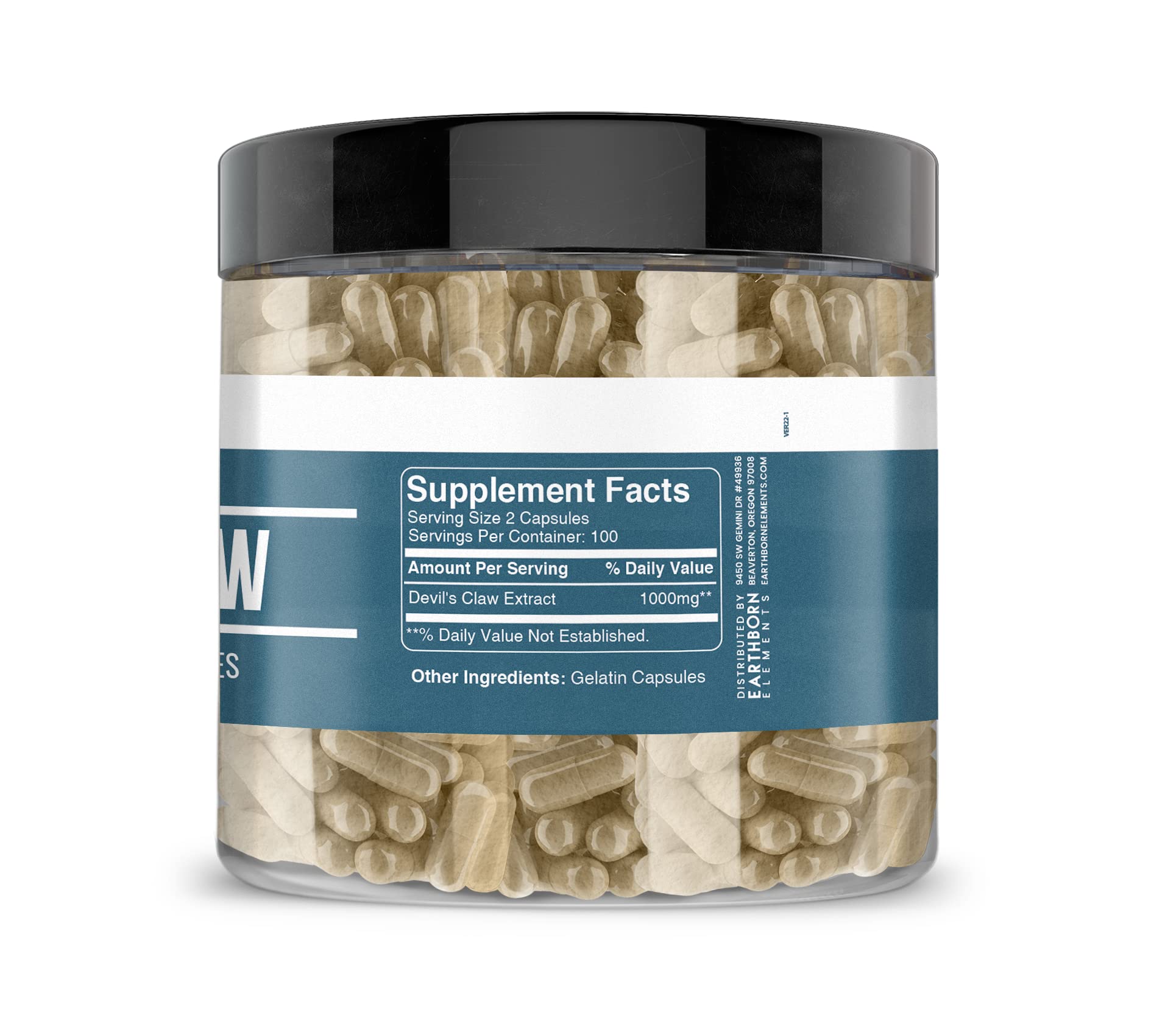 Earthborn Elements Devil’s Claw Extract Capsules packaging