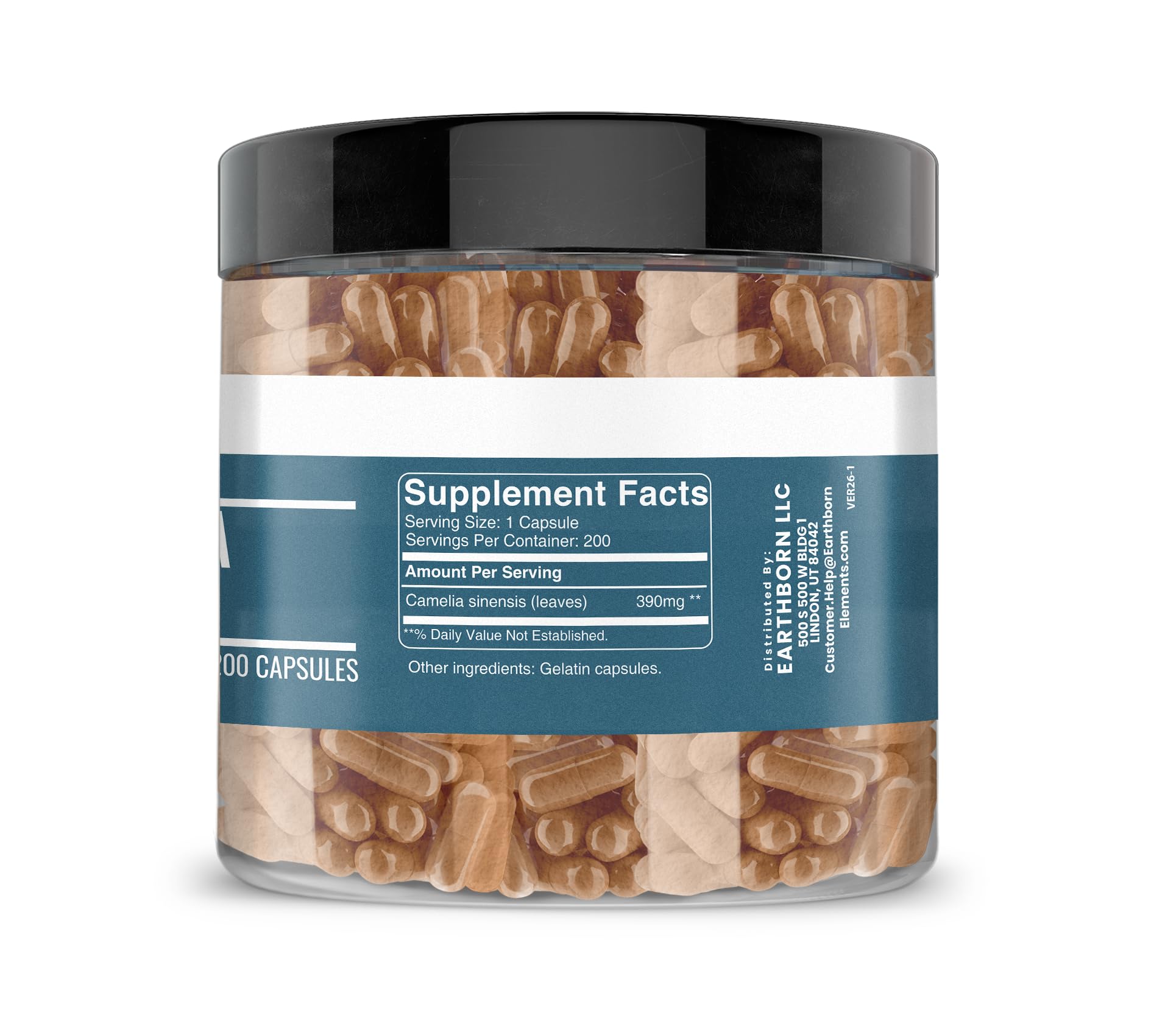 Earthborn Elements Green Tea Extract Capsules packaging